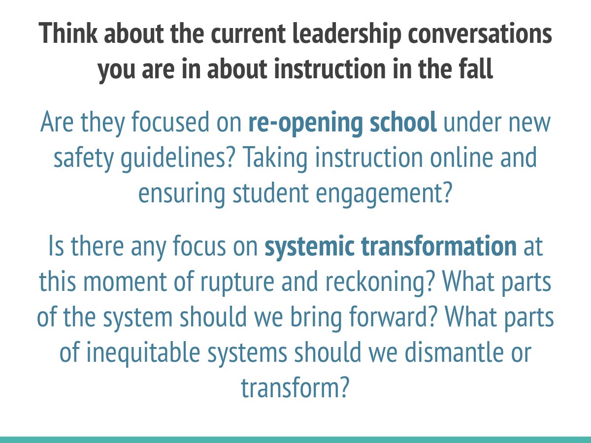 PLS RT&amp;SHARE #NGSSchat

Privileged to engage with #NSELA60 leaders today to discuss the current historic moment &amp; diverse sense-making from #SciEd frame. Here are my slides—PDFs, PPTs. I so appreciated the authentic &amp; vulnerable conversation! #EquityFirst

tinyurl.com/Bell-NSELA-2020