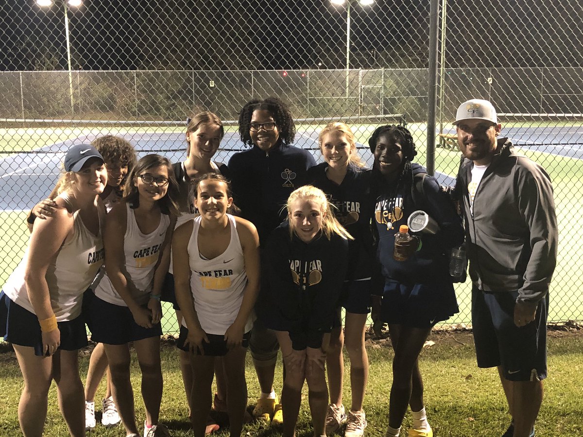 cfhistorynerd's tweet photo. Congrats to CF’s Brooke Bieniek on being a finalist for 910 preps Tennis Player if the Year! In her freshman year she led the team in an historic season! Proud of you Brooke! And congrats to Kelcie Farmer for winning POY! Well-deserved! 🏅🎾🎉 #910preps #DontStopNow https://t.co/cgp8nngQxV