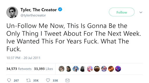 すべて大文字 tweet media