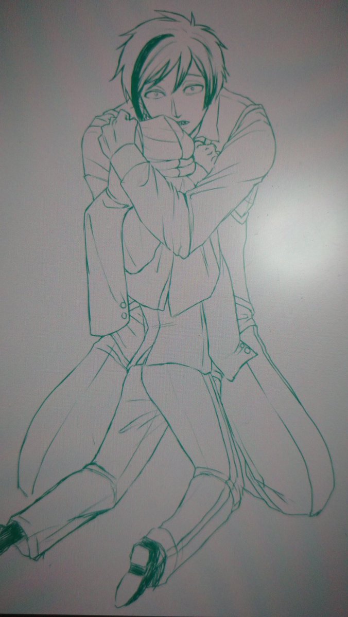 #このタグを見た人はラフ画とその完成絵を見せる
本当にろくなアタリを取らずに描き始めるので「は?誰だこの微塵もアテにならねえ線引いたの?私か~~そっかぁ~~ばか~~」ってずっと言ってる