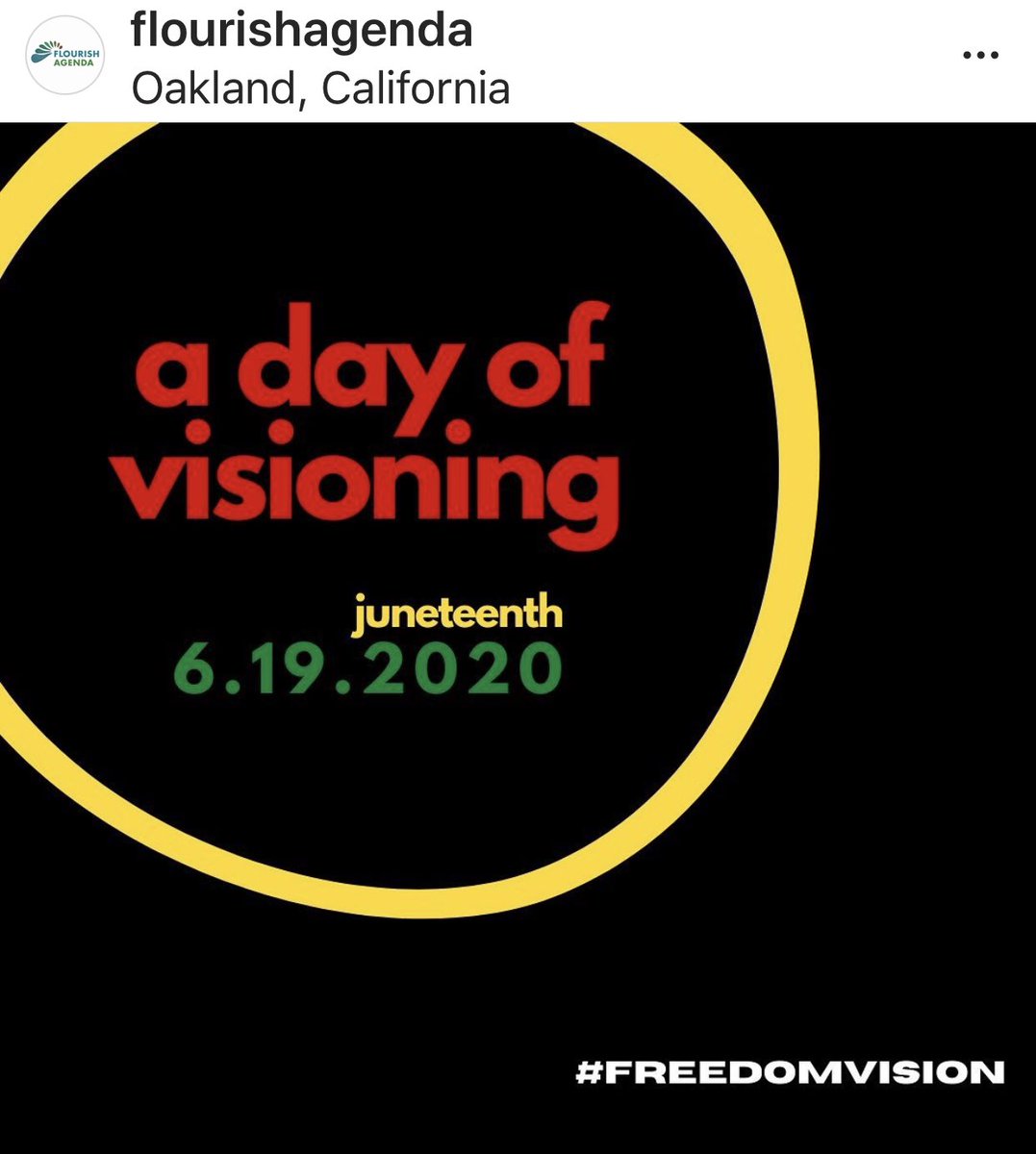 Lastly, I’ve “reclaimed” my Juneteenth time for decades, so folks, try to engage these days as a time to reimagine what’s possible.   @flourishagenda