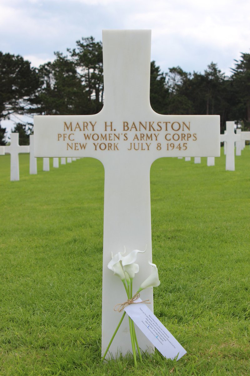 PFC Mary BankstonPFC Mary BarlowSGT Dolores BrowneRemember Six Triple Eight's Three Bs resting forever at Normandy.