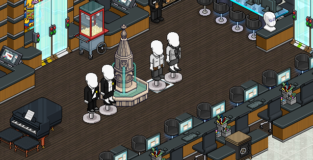 HabboTimes1's tweet photo. HQ Opening: NSA has now opened their first HQ scene their reopening. Their HQ looks modern and clean. We recommend checking it out if you have the chance. #Habbo https://t.co/8WwMuUa3g2