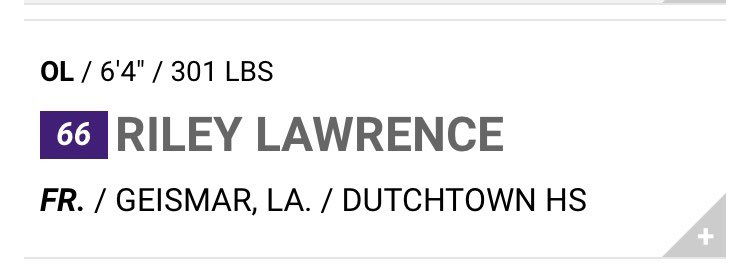 RileyLawrence9's tweet photo. So proud to be part of the LSU football program. My home town  team! Geaux Tigers! 💜💜💛💛🐅@LSUfootball @DutchtownFB @RecruitLouisian https://t.co/FB6NO1VK9t