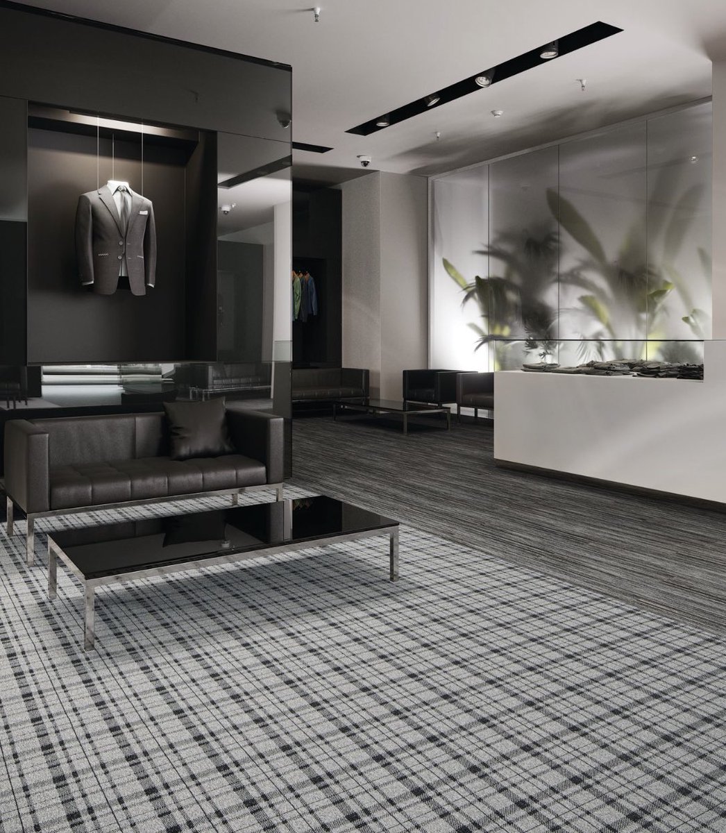 FuseAlliance's tweet photo. The Pattern & Symmetry #wovencarpet collection by @MohawkGroup offers fresh, transitional styles for all types of #commercialinteriors with beautiful graphic plaid patterns in monochromatic tones. #neocon2020 #neoconnect2020 #commercialflooring #broadloomcarpet #workplacedesign https://t.co/nao3N112JL