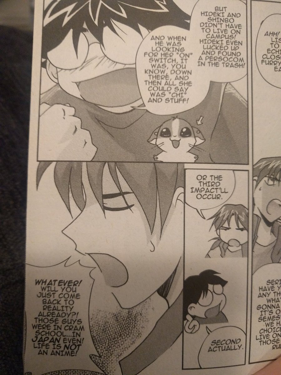 Evangelion and Chobits on Page 5.