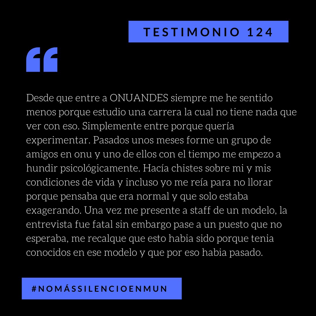 Mybiasforsure's tweet image. Testimonio #124

#NoMásSilencioEnMUN