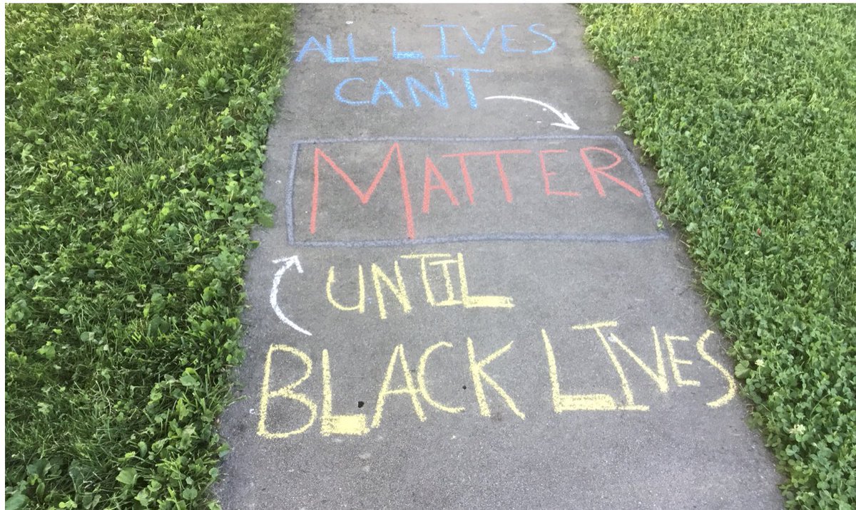 GlenAcresES's tweet photo. Starting to chalk it up early.#BLMatGAE https://t.co/ELSciLQFT6