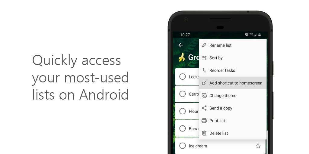 Have a list you like to look at frequently? Add a shortcut to your homescreen on Android to access it quickly.