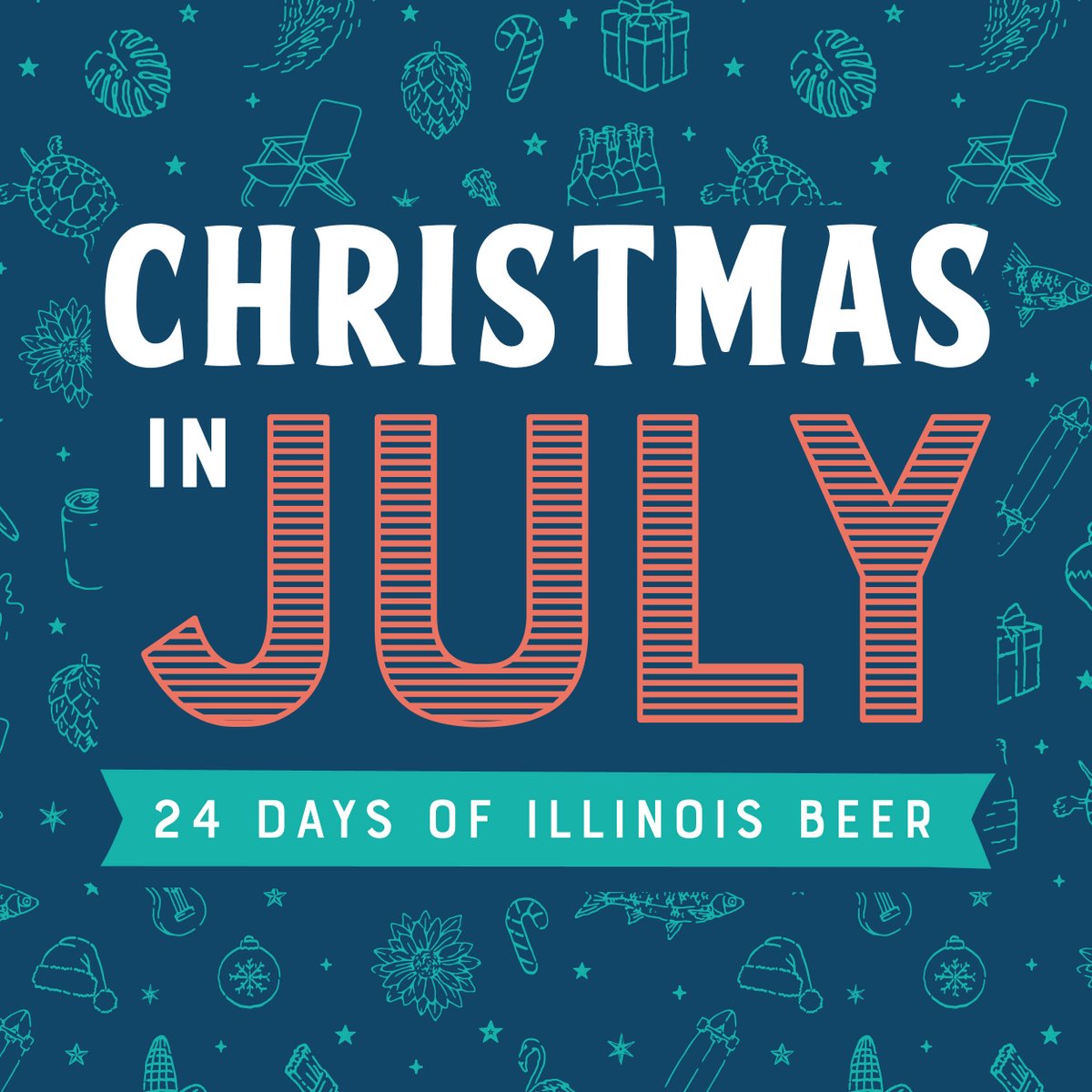 ElmhurstBrewing's tweet photo. We’re pumped to be participating in @IllinoisBeer’s Christmas in July fundraiser! 24 days of Illinois craft beer packed into one case of perfection. All proceeds benefit Illinois Craft Brewers Guild #drinkillinois #icbgxmas #EBC #EBCcommunity https://t.co/Tn4y07epRC https://t.co/jSRXUBtfsV