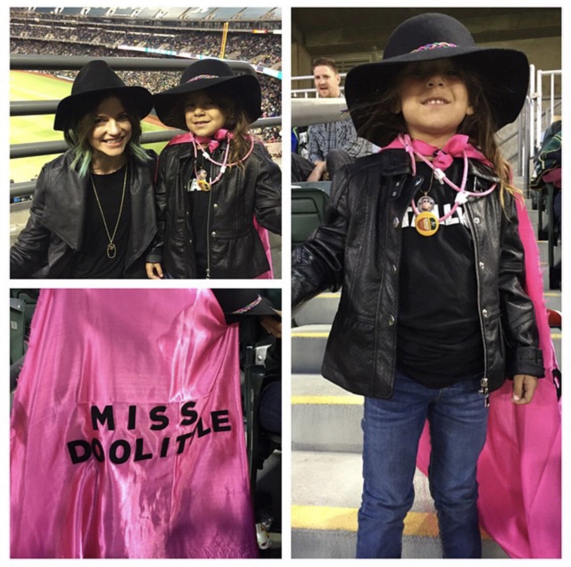 5 years ago, a young A’s fan dressed up like me on Superhero night(!!!) at the ballpark. I struck up friendship with her mom. Years later; her mom was the maid of honor at my wedding, and she was my flower girl.