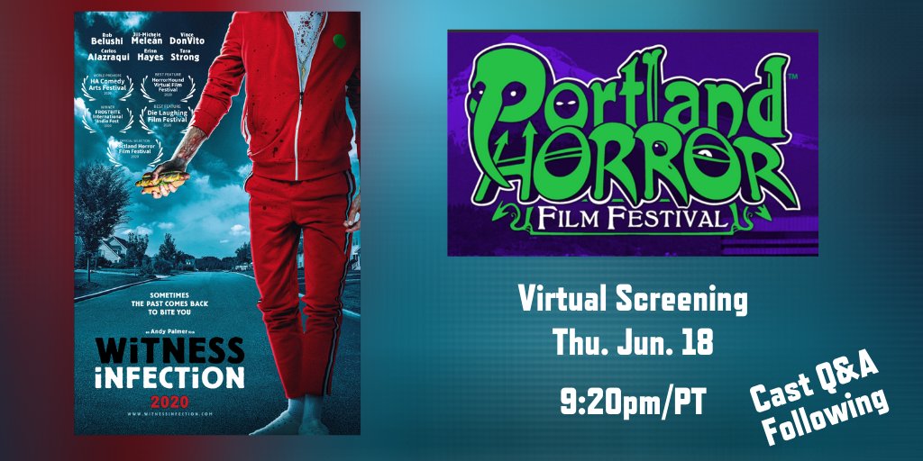 carlosalazraqui's tweet image. TONIGHT! We're screening our comedy/horror film, WITNESS INFECTION for @portlandhorror. 

Movie at 9:20p PT - Q&amp;amp;A after with @Jillyonline @VinceDonVito Director, Andy Palmer and myself.. and who knows who may show up!  

Tix: bit.ly/2Yfd36b
