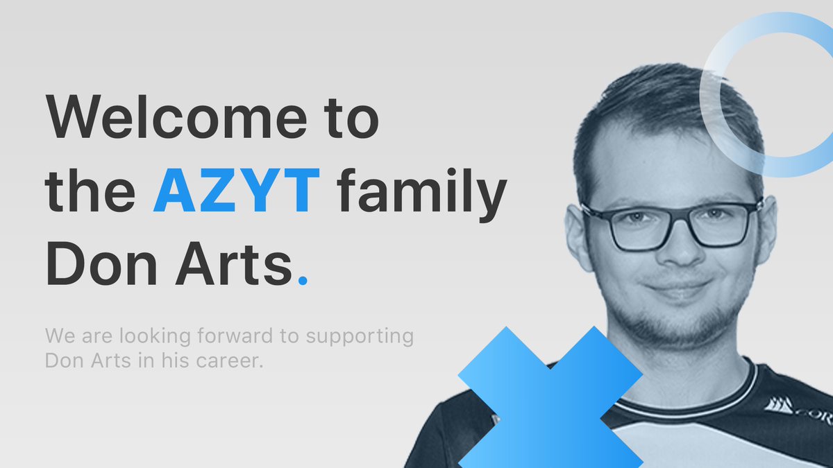 Azyt_Management's tweet photo. Coming off the back off a BIG win against @GamerLegion, we're excited to announce the one, and only, @Don_Arts_LoL 🇩🇪 to the AZYT roster.

#AZYTGLOBAL https://t.co/PWNMHRTZ9s