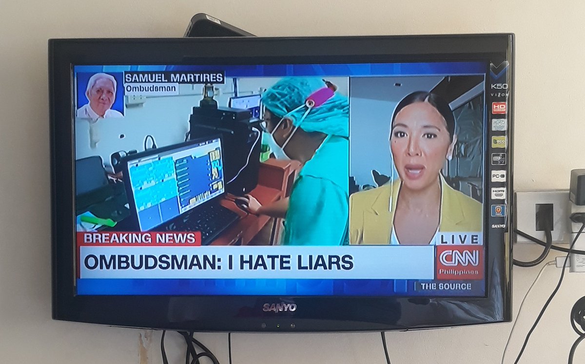 iampaulder's tweet image. "I hate Liars and theives" Very Strong Words from Ombudsman Samuel Martires. Looking Forward. 

#TheSource #CNNPH
@iampinkywebb on @cnnphilippines