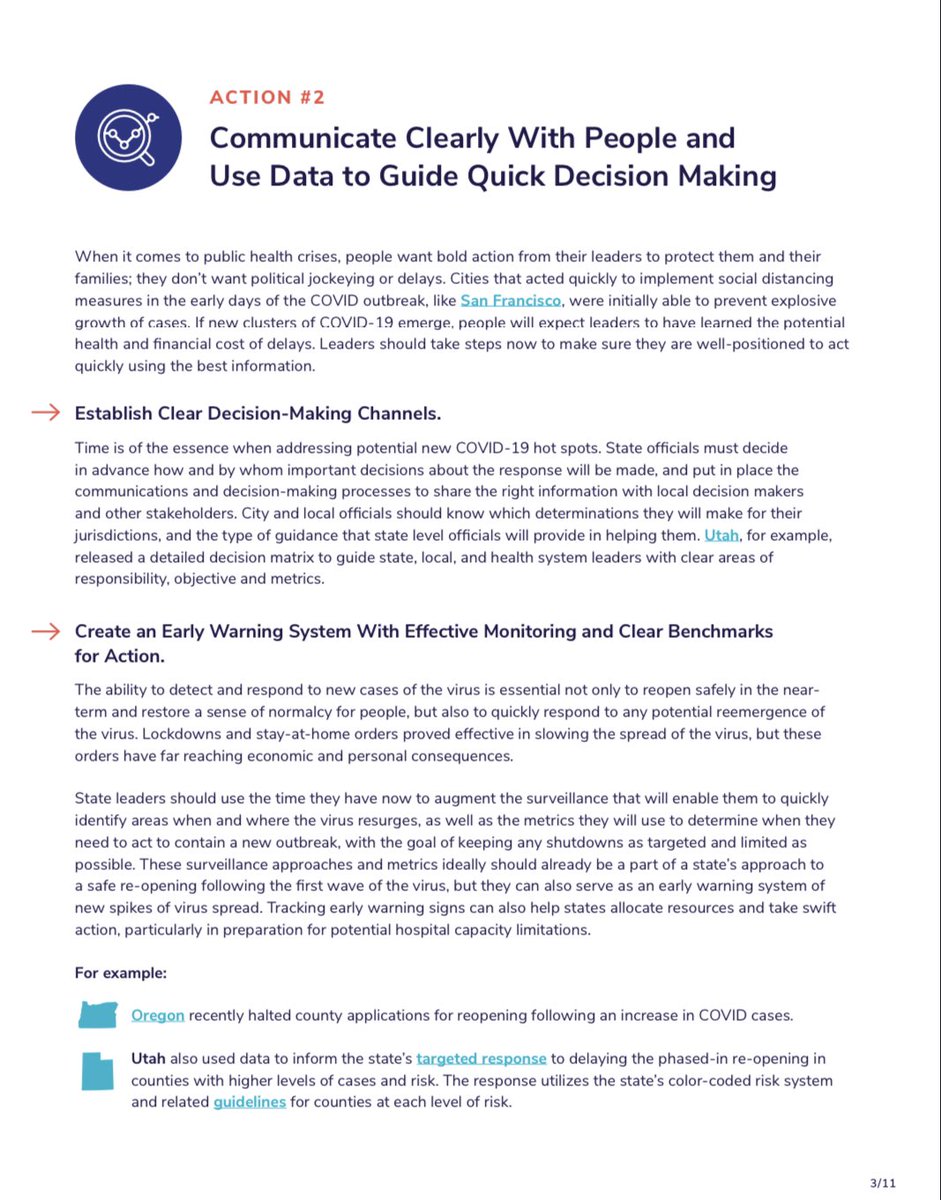 Action 2 focuses on the use of data signals & make quick decisions. Those who acted fast, as San Francisco did, were able to save numerous lives. 11/