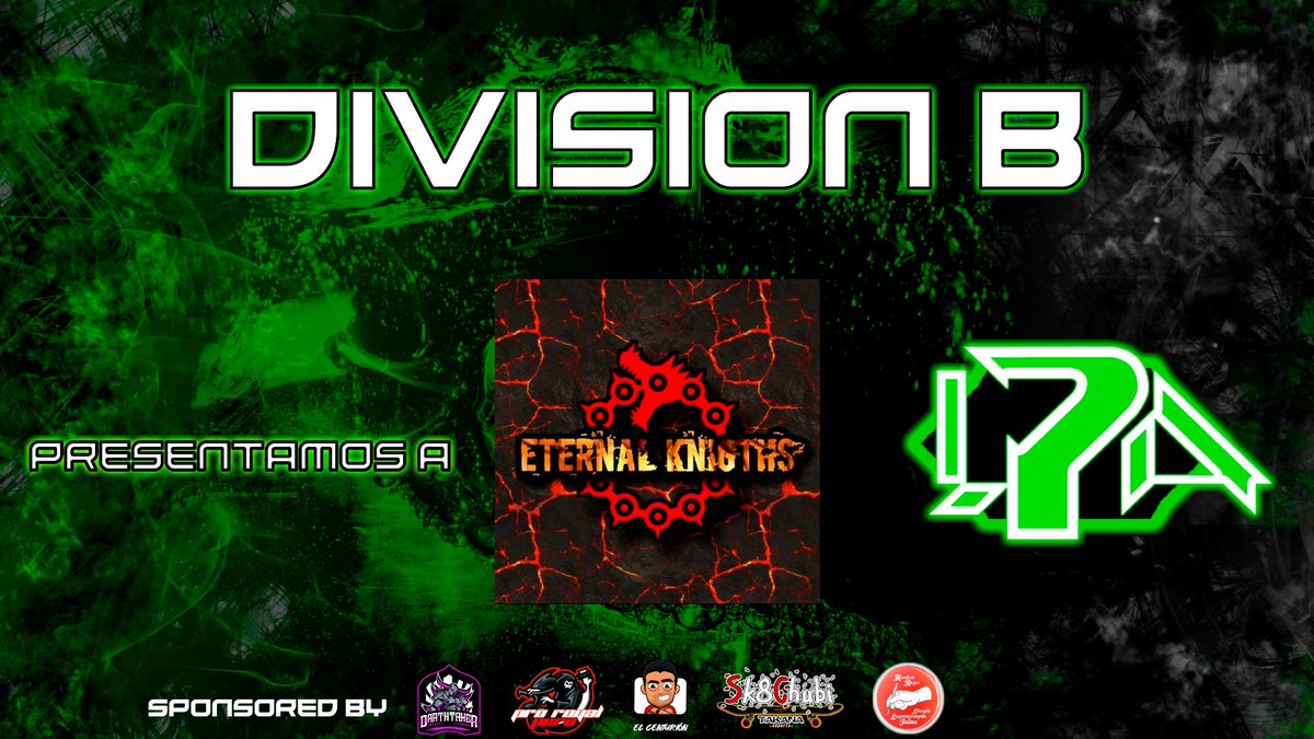 #LPA | #ClashRoyale

🔴DIVISION B

4 Presentamos a <a href="/EternalKnigths/">Eternal Knigths</a> 

Equipo nuevo en el competitivo que viene con todo para poder permanecer y tratar de lograr un buen posicionamiento⚔️💪