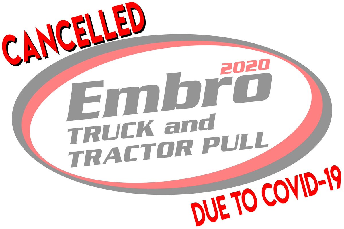 Due to COVID-19, the 2020 Embro Truck and Tractor Pull has been cancelled. It was a difficult decision to make, and we would like to thank our volunteers, sponsors, competitors, and spectators for their support. Stay safe, happy and healthy, and we will see you all in 2021!