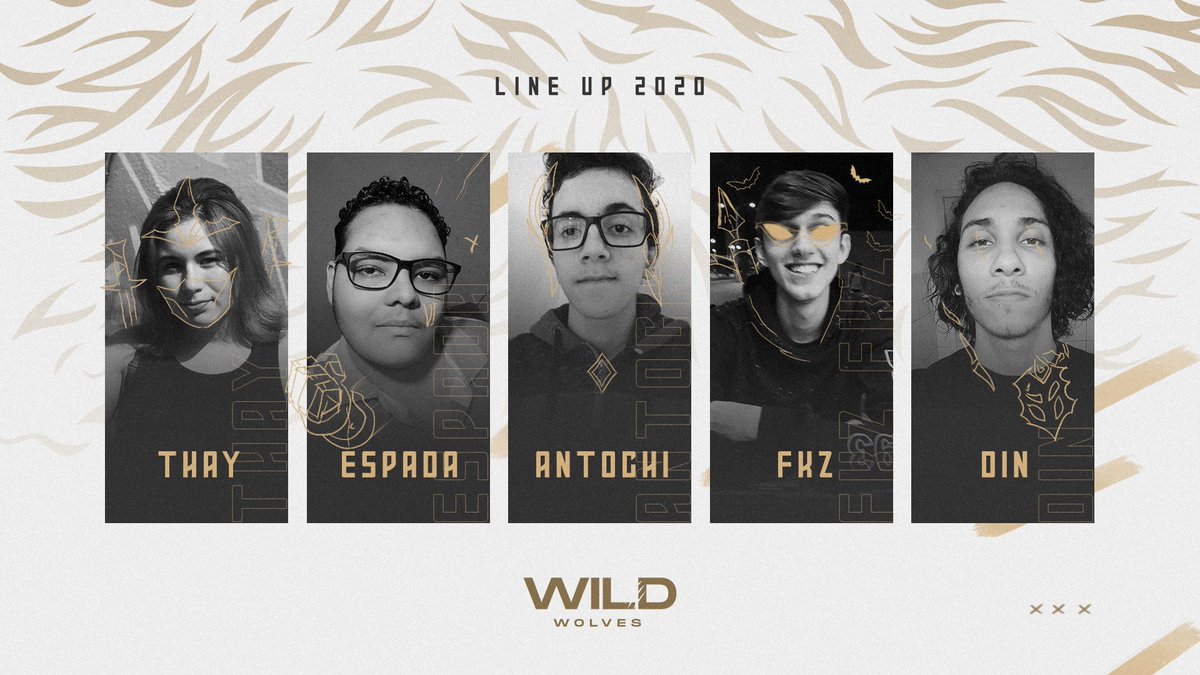 wildwolveslol's tweet photo. Achou que não haveria mais anúncios? haha Fiquem ligados na nossa line-up de League of Legends pra 2020 😎

TOP: @thaywowzk1
JG: @wld_espada
MID: @andersonfdsm
ADC: @lucas.bl
SUP: @Din_eazy https://t.co/cNbdveK1R1