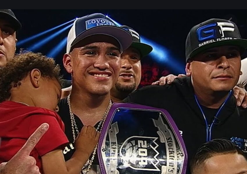 DannyGradio's tweet photo. Boxing fans: Live sports alert, don’t miss the main event on Top Rank Boxing (espn) comin’ up next... the pride of Stockton, Gabriel Flores Jr. @G_Squad_Nation puts his undefeated record on the line versus Josec Ruiz... should be good #TwoOhNine https://t.co/WbL2mZeeh7