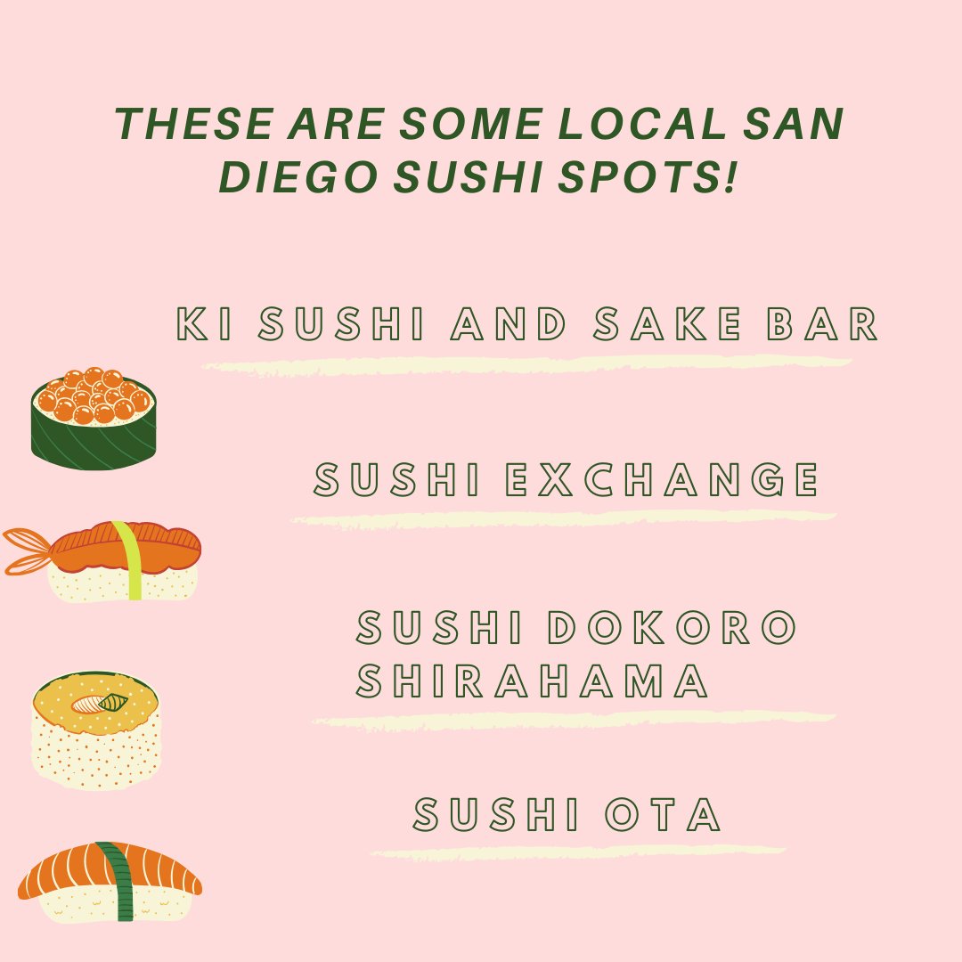 🍣 Today is international Sushi day! When it is safe to eat out, here are some local sushi hots spots, you can also order takeout from them. Check out the Participant observer for our Japanese Eho-Maki recipe ! 🥢🇯🇵