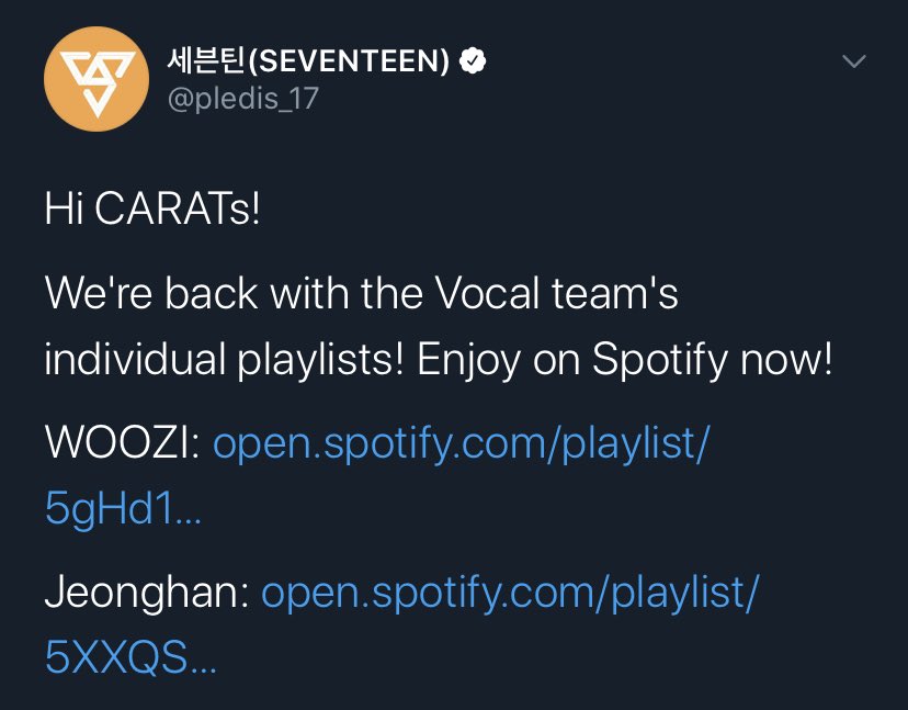 Jeonghan (Seventeen) recommended 괜찮아도 괜찮아 (That’s Okay) on his Spotify playlist of songs that he finds good to listen to https://open.spotify.com/playlist/5XXQSRkFnBTkqDW8Dv4VER #도경수  #엑소디오  #DohKyungsoo  #괜찮아도_괜찮아  #ThatsOkay