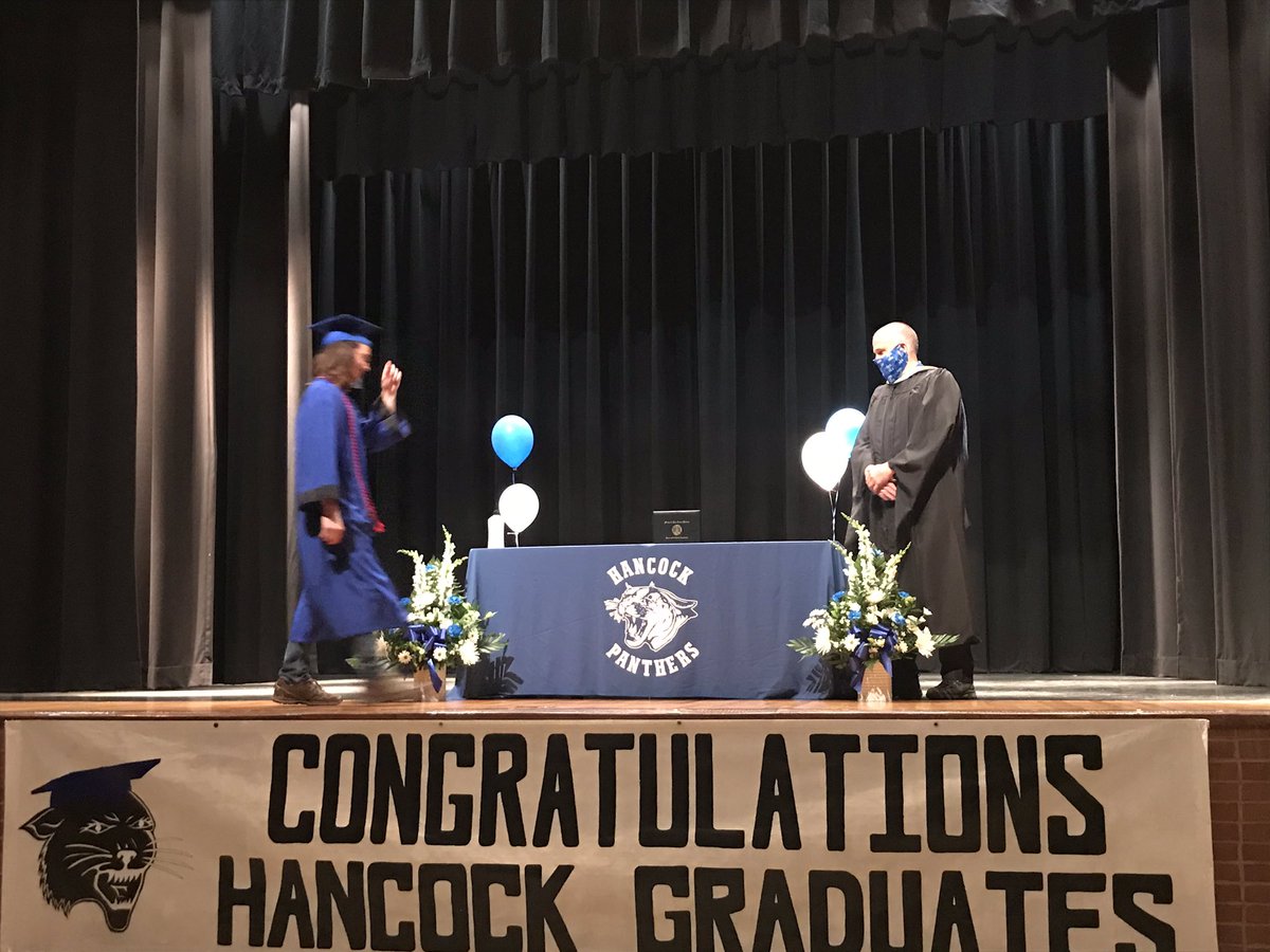 Our Panther Family celebrated class of 2020 graduates again today with an opportunity to cross the Hancock stage and receive their diploma! @chrisclinewcps @a_delauter @WCPSmalcojen @wcpsmd