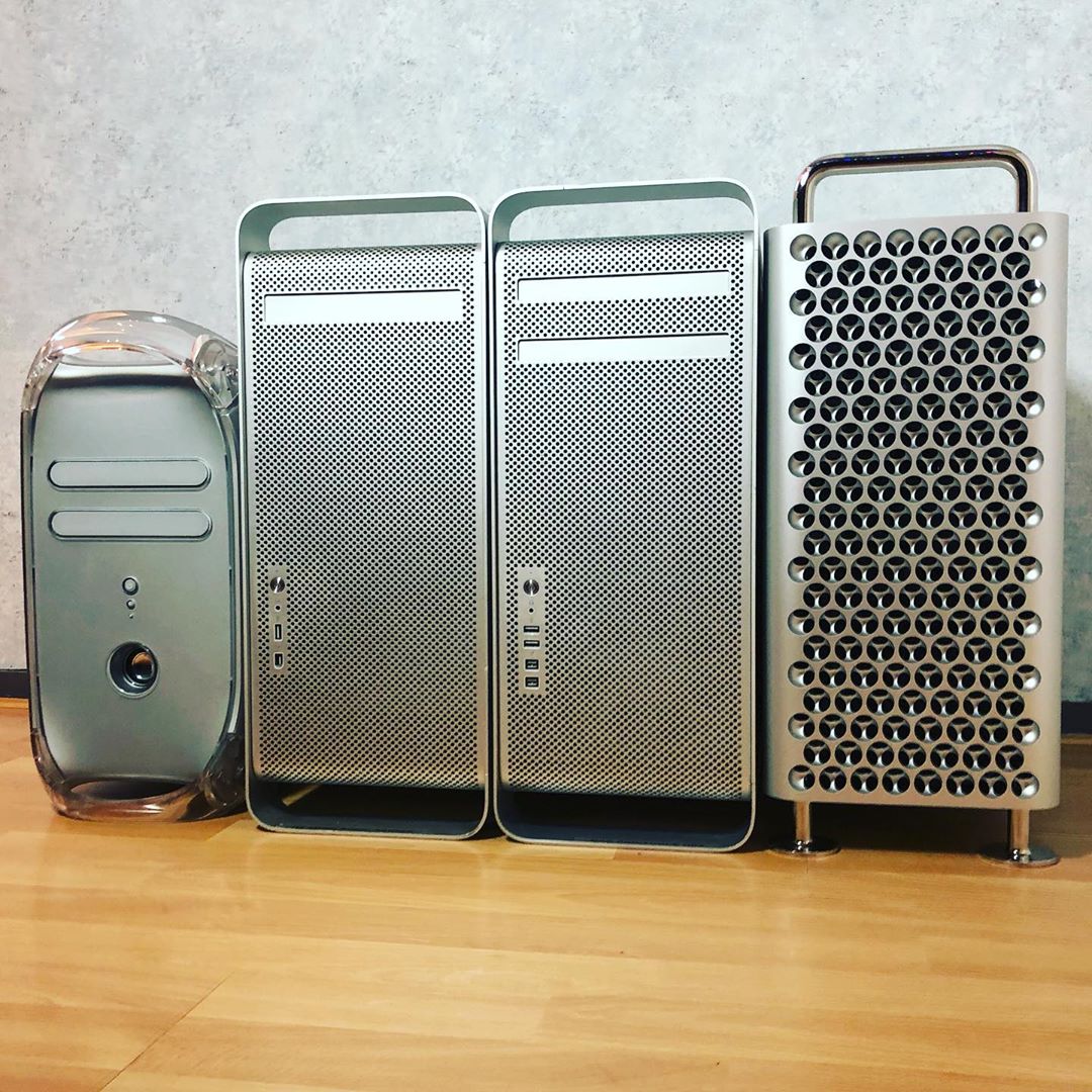 Avid's tweet image. 🕘 #ThrowbackThursday — Generation Game

📷 instagram.com/dionposdijk
▶️ avid.com/protools
⠀
#appleg4 #appleg5 #macpro2010 #macpro2019 #daw #protools #avid