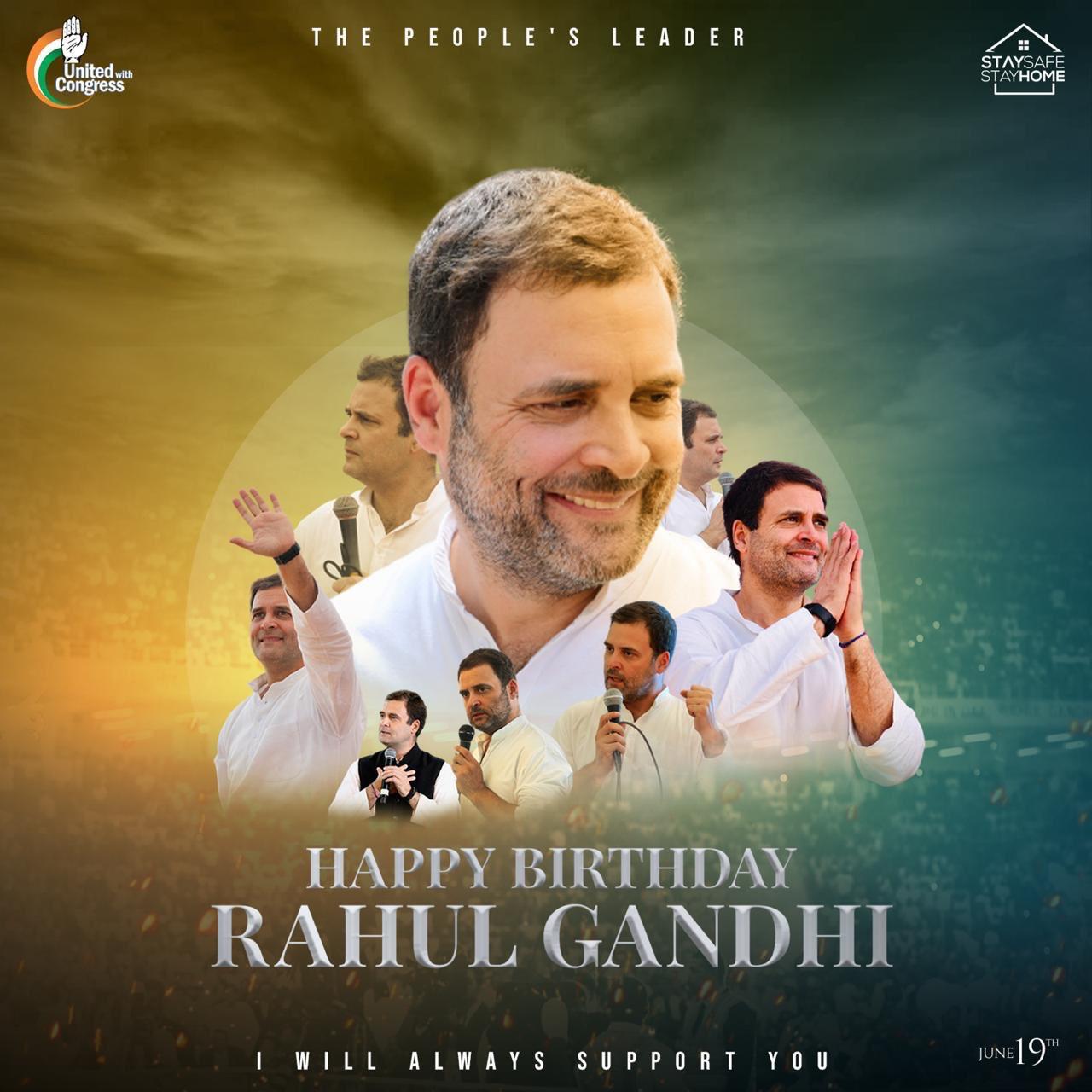 Happy birthday RAHUL GANDHI JI   