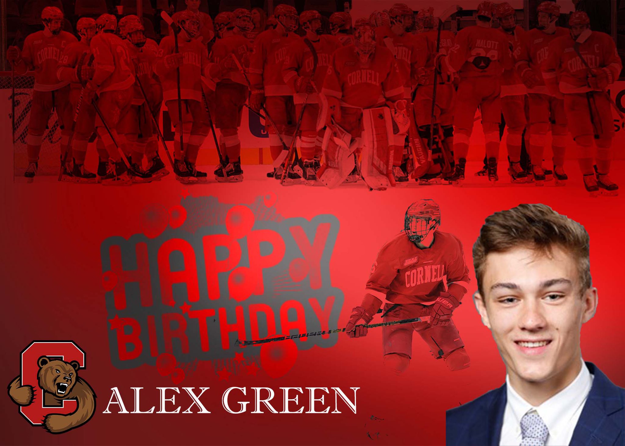 From the team Happy Birthday shout out to Alex Green.  : Ned Dykes 