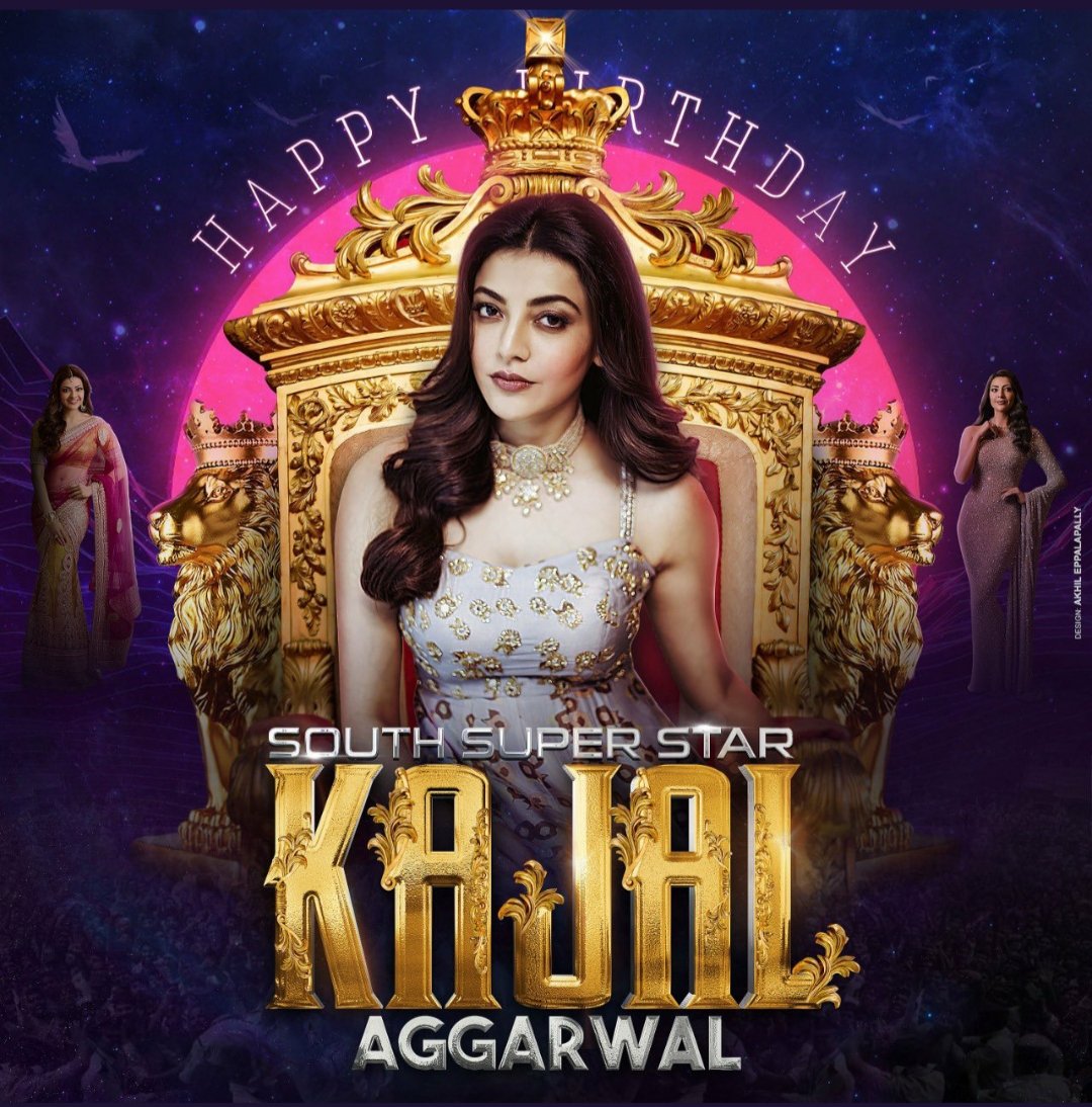 Happy birthday to most beautiful and talented Kajal agarwal.......      