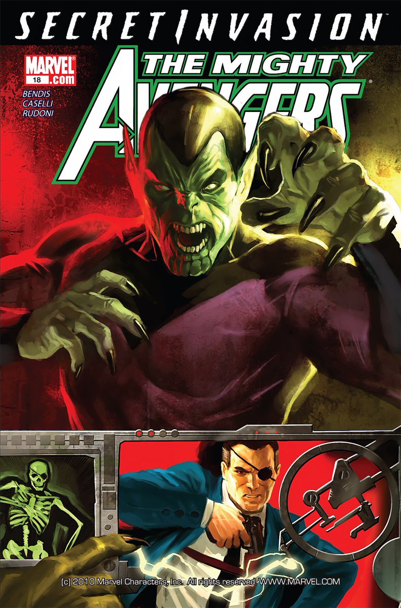 A few issues later, Mighty Avengers 18, Caselli gets his first run out, and we watch Fury train, torture, and test the team for the first time. Everyone’s powers get a moment, and they are dragged kicking and screaming into Secret Invasion.