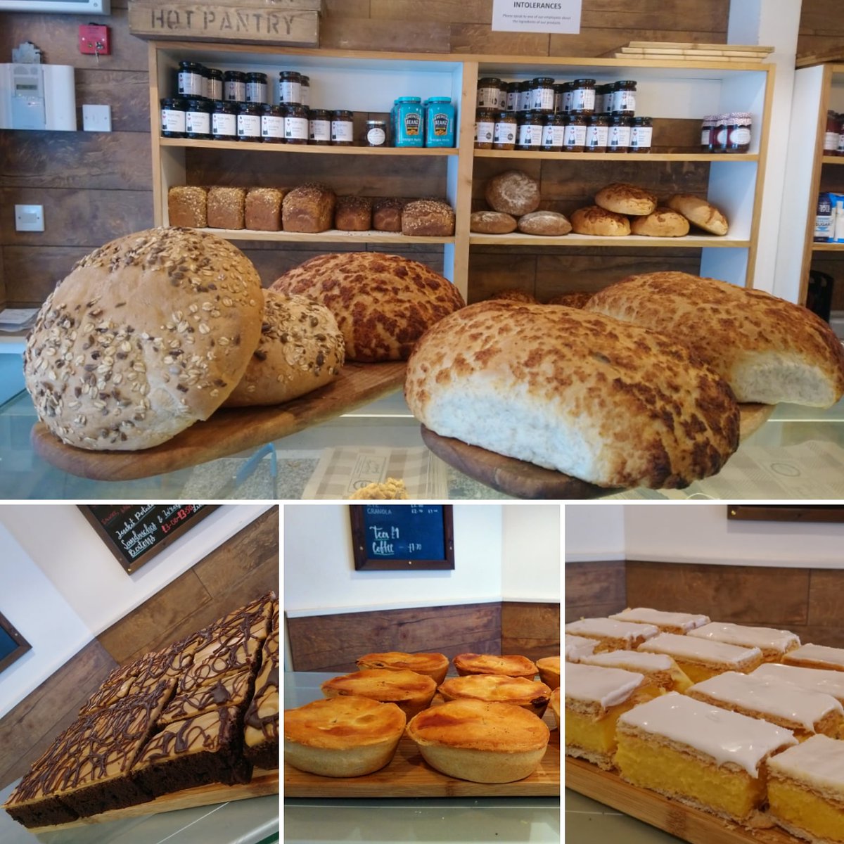 hotpantrybakery's tweet image. Fresh Bread Varieties for your breakfast or sandwiches #multiseed #whitebread #brownbread
Sweet Treats #brownies #custardslice #varietyofcakes
Steak and Onion Pies #homemade