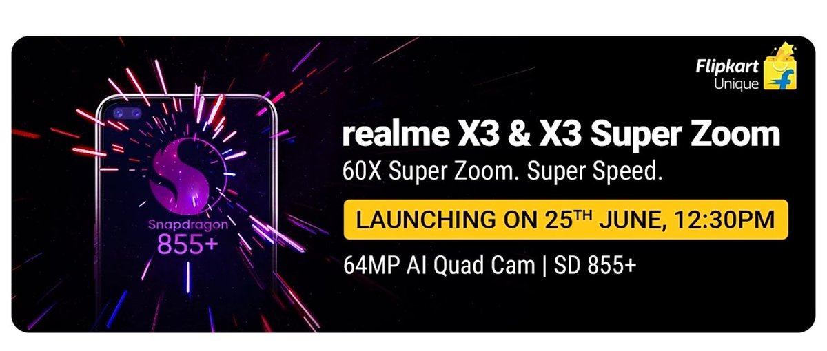 TechEVOLV_TE's tweet image. Both Realme X3 Series coming with 30W Dart Charging
#Snapdragon855Plus and #120Hz
refresh Rate and #64MPQuadCamera
#realme #realmex3 #realmex3superzoom