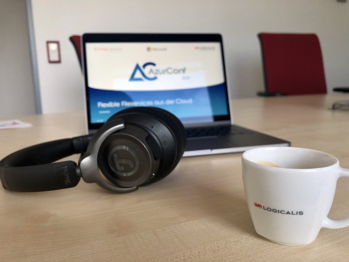 daniel_kiehl's tweet photo. Espresso โ
Headphone โ
MacBook โ
All set up for the #AzurConf session with #AzureNetAppFiles ๐๐ป
... one more hour until the Live Event https://t.co/ZY2Kqa9BoB