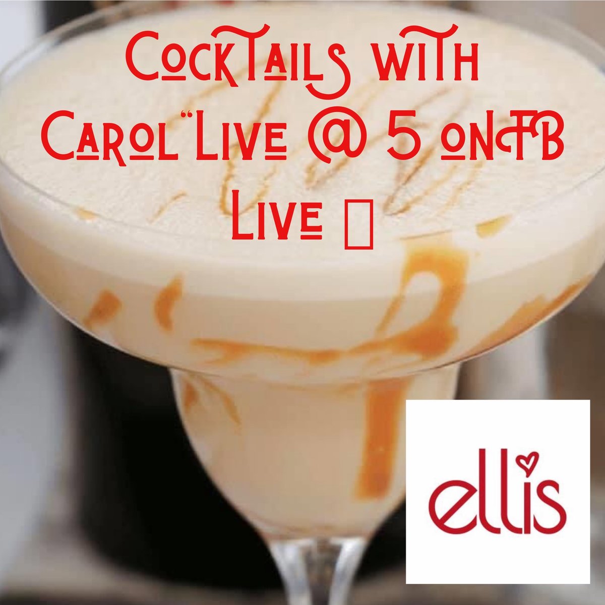 💫💫Happy Friday 💫💫

See you on FB Live at 5 for “Cocktails with Carol” 

Trust us our Ellis Salted Caramel Shimmer is as good as it looks 😋

#ellis#ellisgin#happyfriday#cocktailswithcarol#liveat5#FBlive#yum