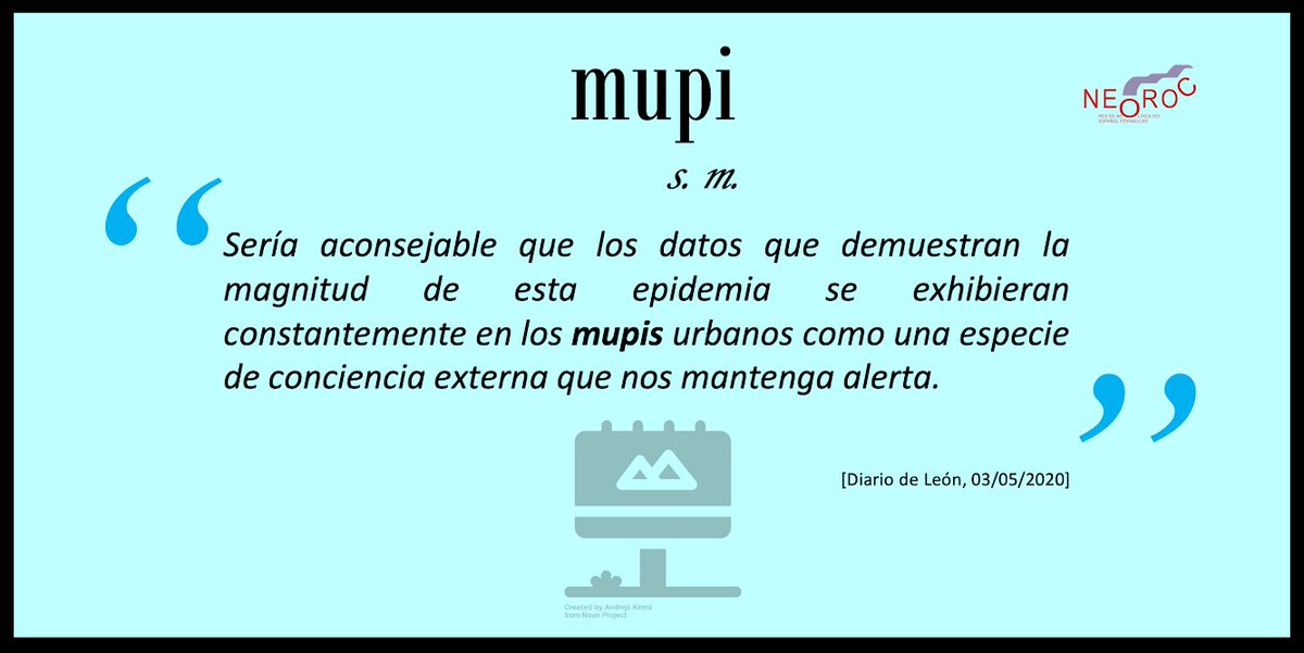 DNeologismos's tweet image. #mupi #neologismo #neologismodiario #NEOROC