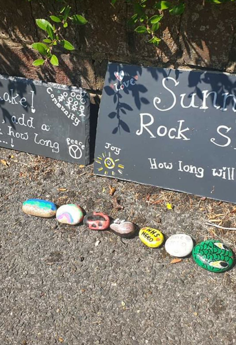 wvpsEYFS's tweet photo. BREAKING NEWS! A snake has been spotted on Sunnybank in Warlingham! Rumour has it that it keeps growing as little creative fingers add beautifully decorated rocks! Why not make one to add over the weekend!? #WVPS #EYFS #CommunitySnake https://t.co/4dreGJn09N