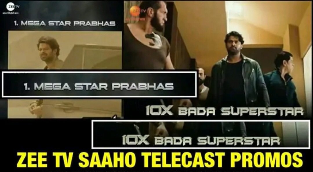 • Zee TV : Mega star Prabhas, 10x Bada Superstar• He is equal to five stars - Kapilsharma• Not just Pan India star but a Global star - BOW #Prabhas 