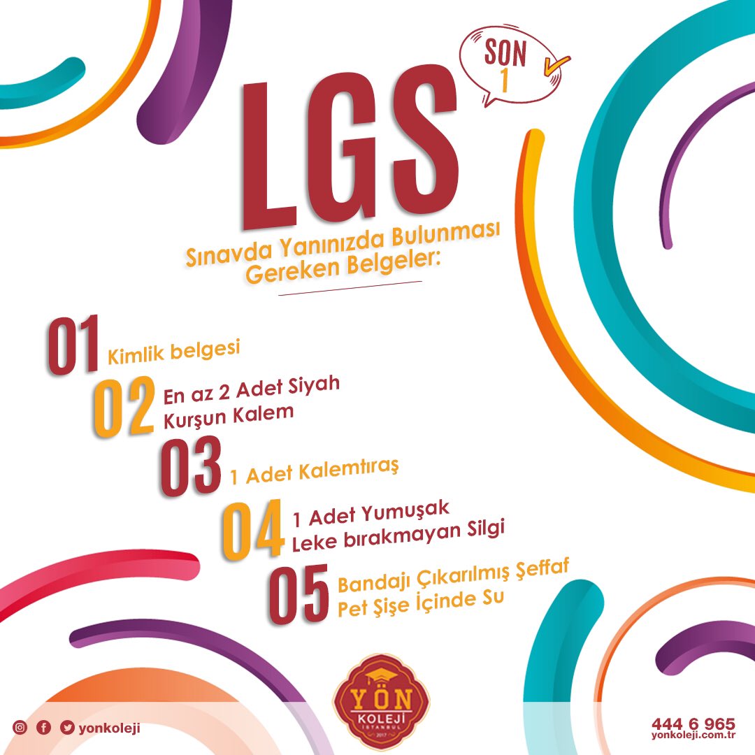 YonKoleji's tweet photo. LGS öncesi son öneriler için bizi takip edin... Follow us for the last tips before the LGS exam #YönKoleji #LGS #LGS2020 #LGSönerileri https://t.co/DcEt3p5r86