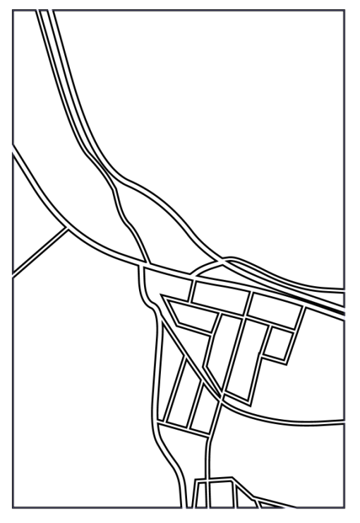 授業終了〜。
今回はクリスタの「コマ枠フォルダー」についてでしたが、これ、地図を書くのにとても便利なのではと気づいてやってみた。(京都精華大学あたり)
わはは!描ける描けるぞ!見ろ、コマが地図のようだ。 