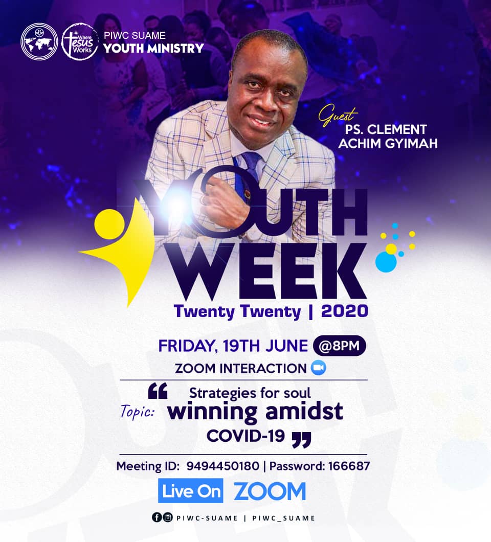 Tonight on #Zoom with Rev. Clement Achim Gyimah <a href="/yawachim/">Clement Achim Gyimah</a>. #copyouthweek #Piwcsuame #BeGrounded