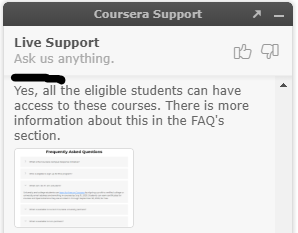 Live chat coursera How to