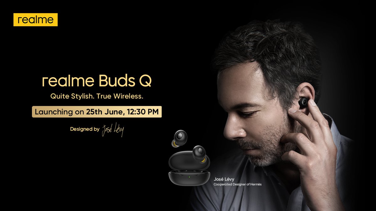 रियलमी अपना नया TWS रियलमी बर्ड्स Q 25 जून को भारत में लॉन्च करेगा |
#RealmeBudsQ #RealmeTWS #Realme