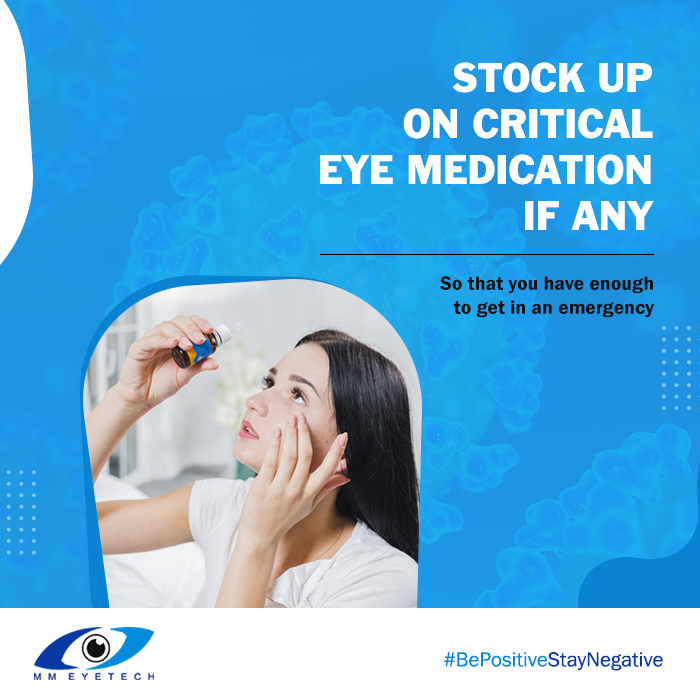 MMEyetech's tweet photo. Stock up on critical eye medication (if any).
Here is a precautionary tip for you to #BePositiveStayNegative.
#CoronaUpdate #ExpertAdvice
#StayHomeStaySafe #WeCare #EyeCare #Mmeyetech #Hospital
Stay tuned for more expert advice. https://t.co/9uycPY1cvr