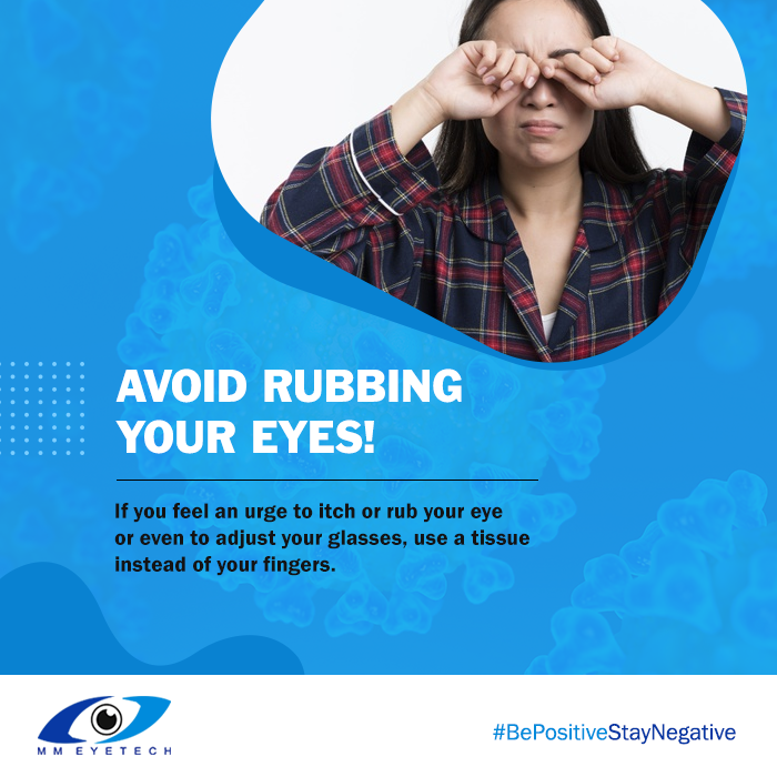 MMEyetech's tweet photo. Avoid Rubbing Your Eyes!
Precautionary tip to #BePositiveStayNegative :
#CoronaUpdate #ExpertAdvice
#StayHomeStaySafe #WeCare #EyeCare #Mmeyetech #Hospital. https://t.co/jPROyH20ek