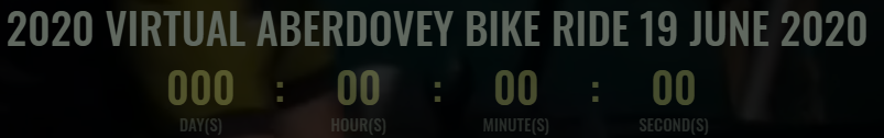 Today - Aberdovey 2020 Virtual Bike Ride