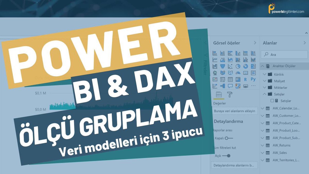 PowerBiEgitim's tweet photo. Ölçü oluşturmaya başladığınızda ölçü bakımından gerçekten yoğun modellerinizin olacağından eminim. Size tavsiyem Ölçülerinizi kolay bulabilecek şekilde gruplayın.

Ölçü nasıl gruplanır merak ediyorsanız, 👇

🔗Link: https://t.co/3APHvZjGJi
#powerbi https://t.co/nNAUHIkHLH