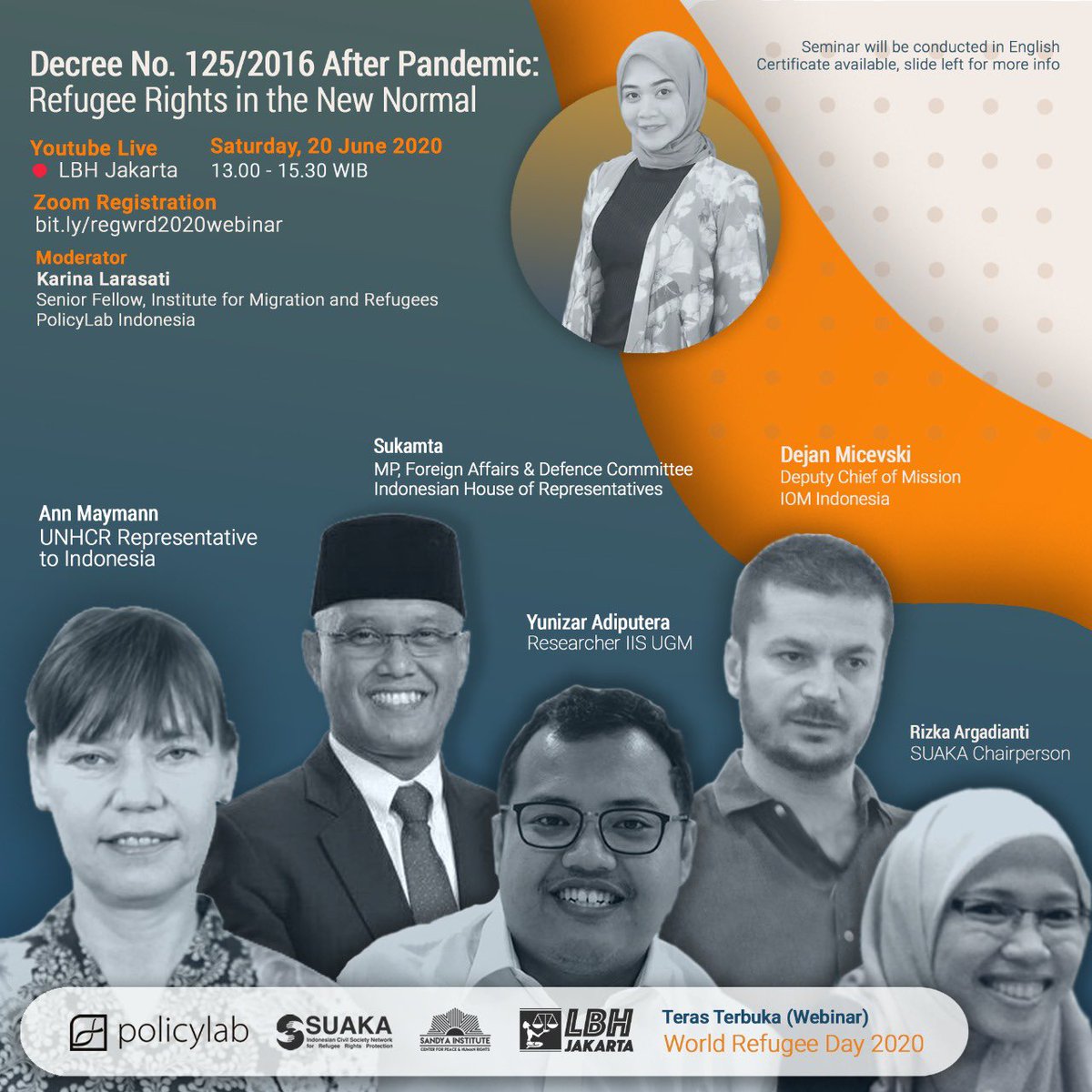APRRN_'s tweet image. #Indonesia: #APRRN member, @SuakaID, along with @SandyaInstitute and @policylabid are co-organising a public discussion on ‘Refugee Rights in the New Normal’ within the context of the 2016 Decree No. 125. To join: 
bit.ly/regwrd2020webi…