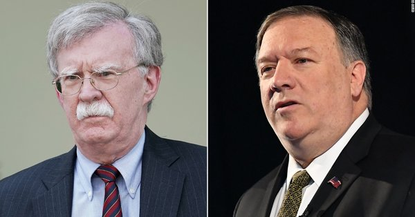 CNNPolitics's tweet image. Secretary of State Mike Pompeo calls John Bolton "a traitor" as the Trump administration scrambles to halt Bolton's book release cnn.it/3d9R2d6