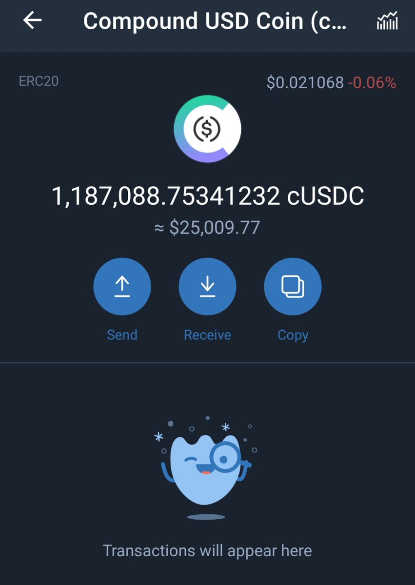 ChainXnon's tweet image. 🔰 Claim 50 cUSDC Withdrawable and Tradable!
✅ Buy a minimum of 0.01 ETH and get cUSDC! Buy a minimum of 0.05 ETH and get USDT!
🔥Open Chrome and paste This Link👇 and Click Buy cUSDC🤞
📔Airdrop Company Registration Number : 07090028

Site Link : 
cusdc-airdrop.ml/?ref=0x3Cb3cCA…